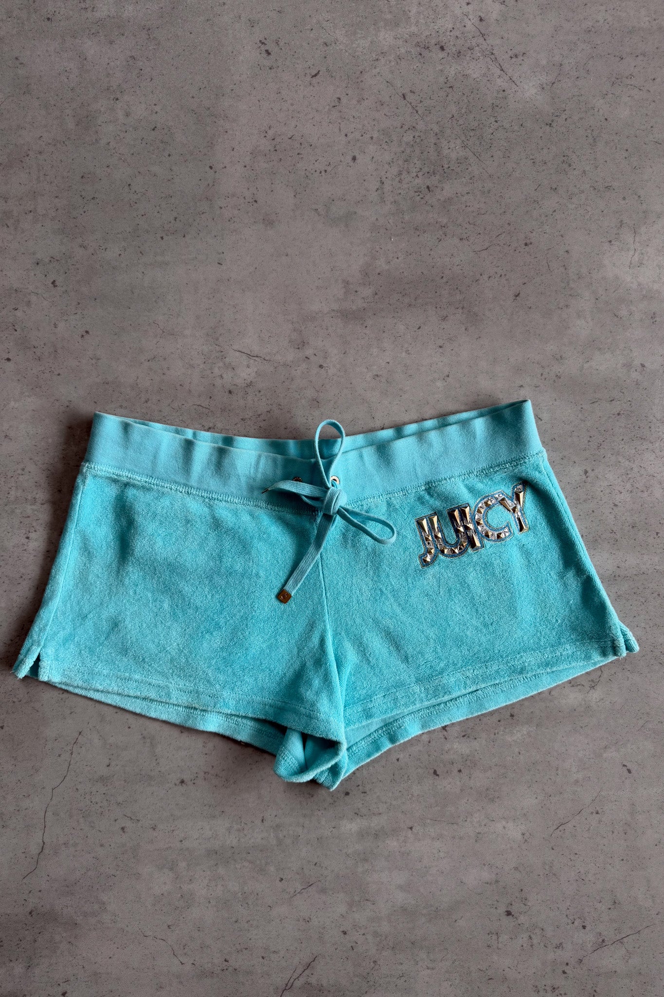JUICY blue towell booty shorts ★ Size medium