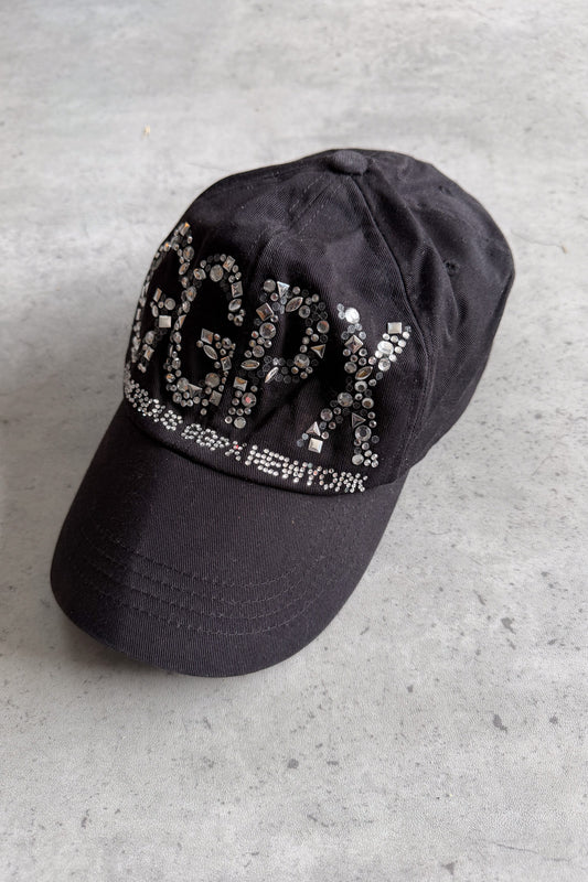 Black 'GGPX'rhinestone cap