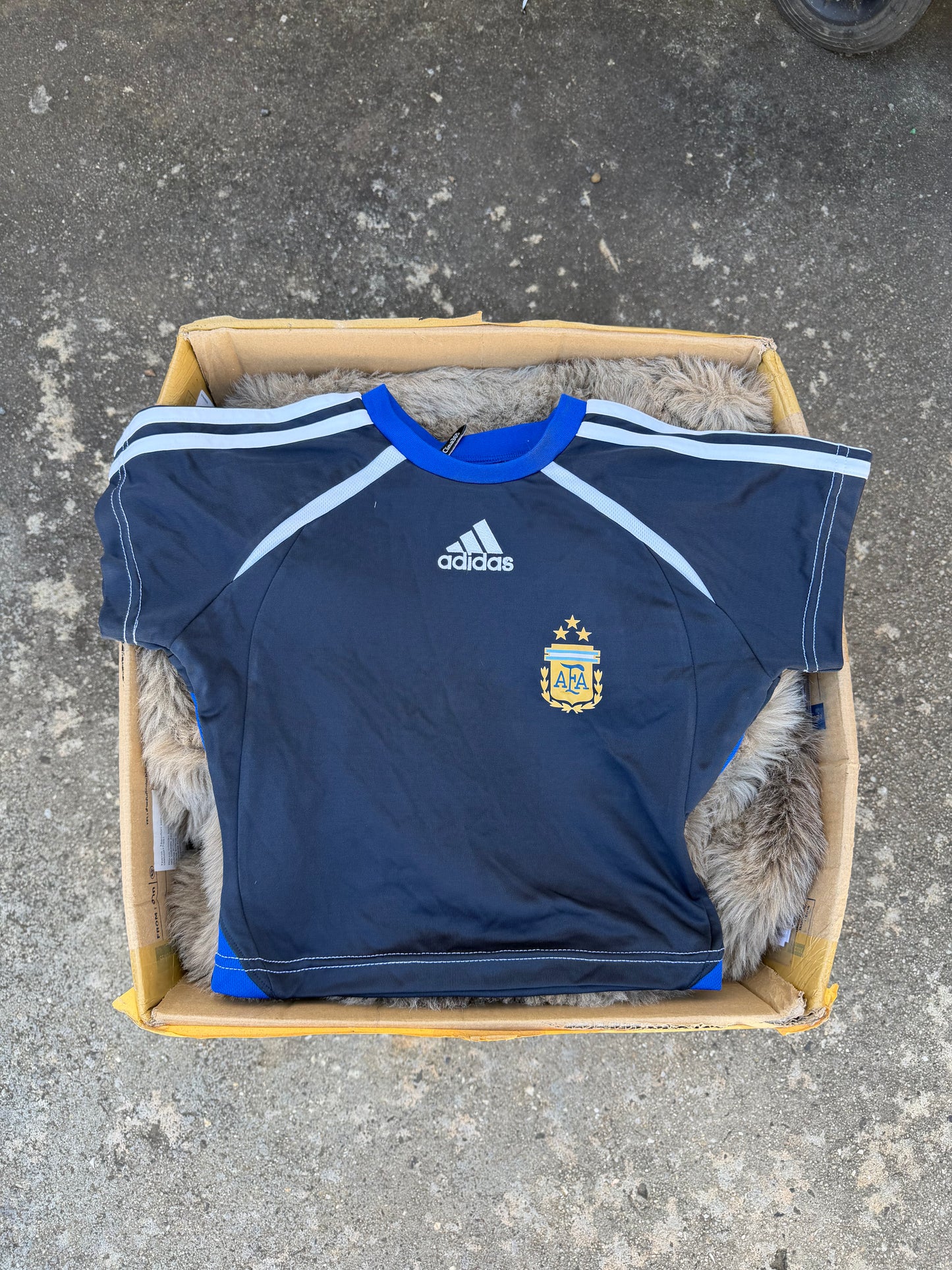 ADDIDAS navy AFA cropped jersey★ Size estimated XS