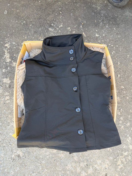 HEY UIUI black button-up top ★ Size labelled small