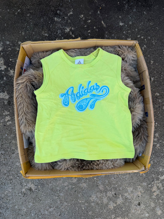 ADIDAS green baby tank ★ Size labelled small