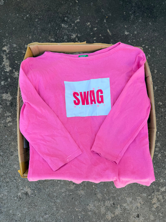 SWAG! hot pink longsleeve ★  Size est medium