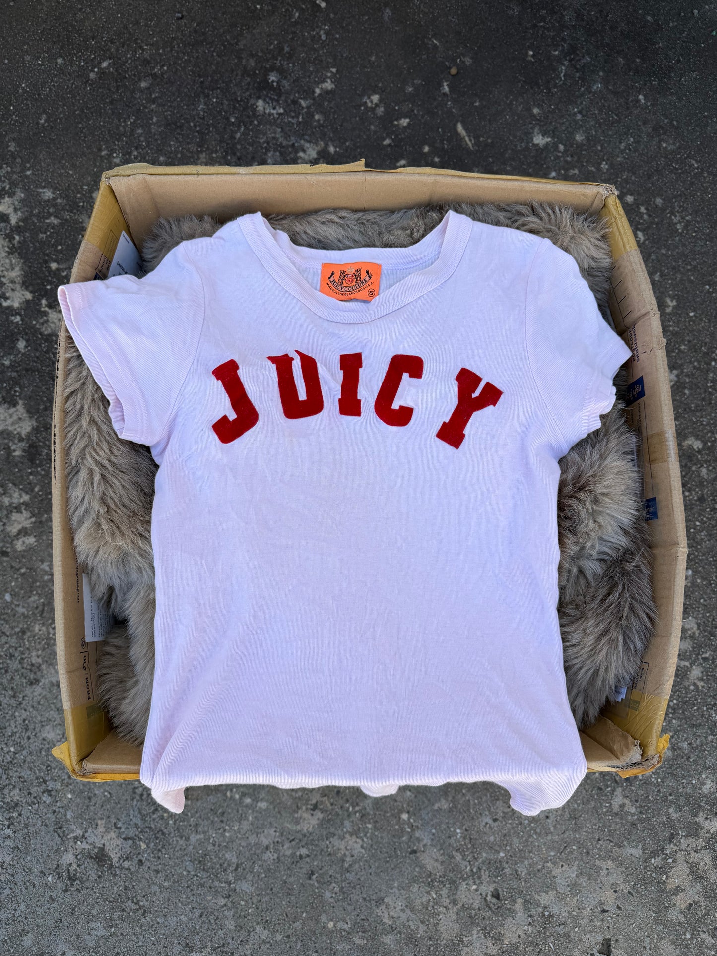 JUICY COUTURE pink baby tee ★ Size labelled small