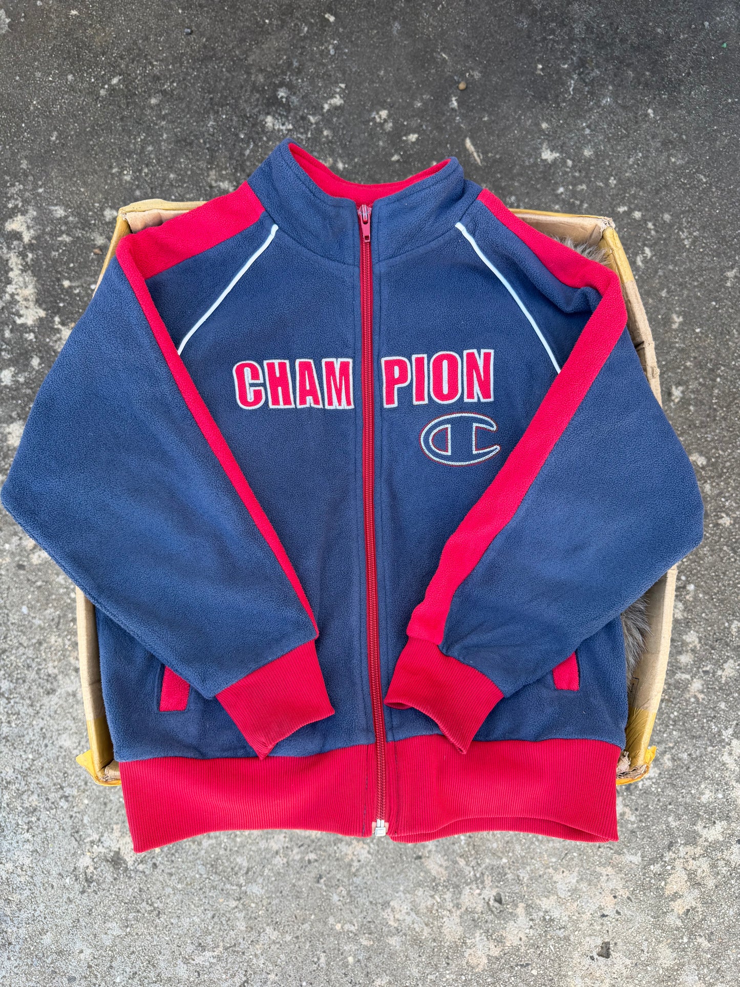 CHAMPION vintage patched jacket ★ Size est XXS
