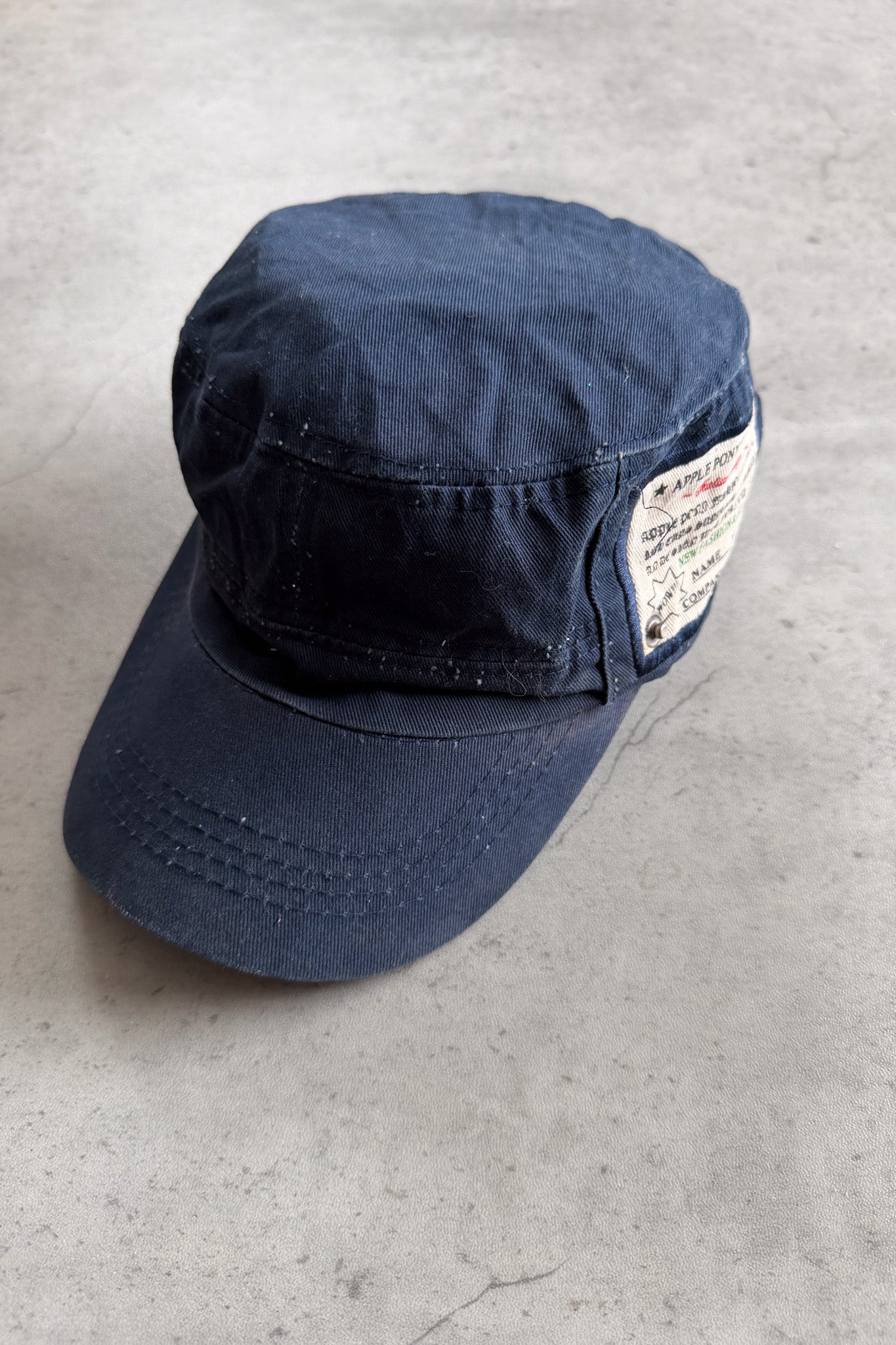 APPLE PONY FASHION navy cadet hat