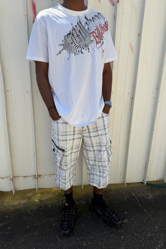 'ALWAYS A GR8 SHOW' plaid jorts ★ one size adjustable waist