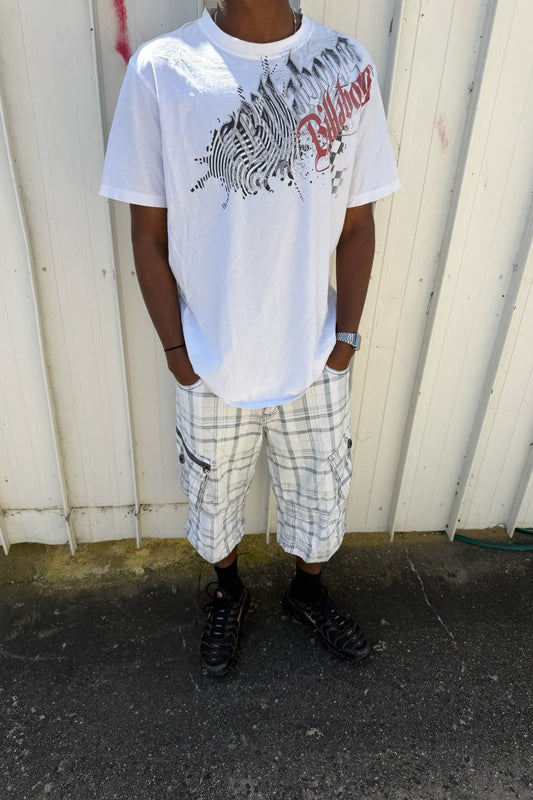 'ALWAYS A GR8 SHOW' plaid jorts ★ one size adjustable waist
