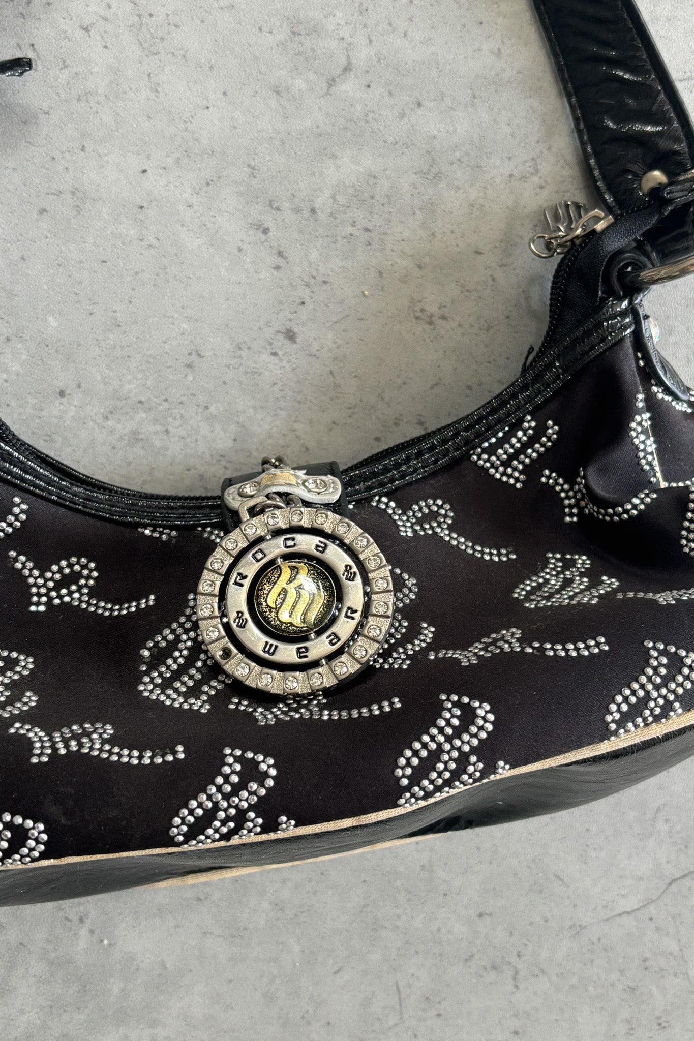 ROCAWEAR black & silver handbag ★