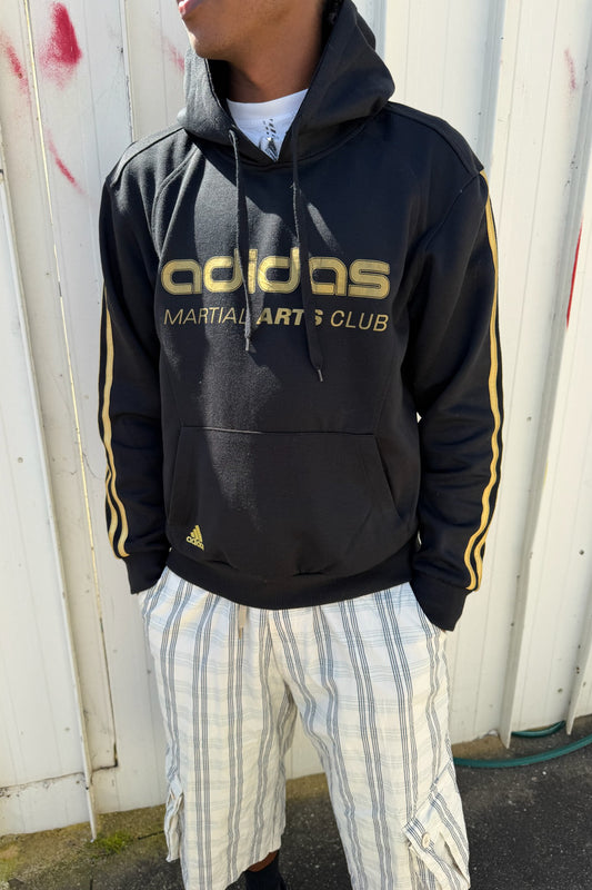 ADIDAS black & gold hoodie  ★ Size labelled medium