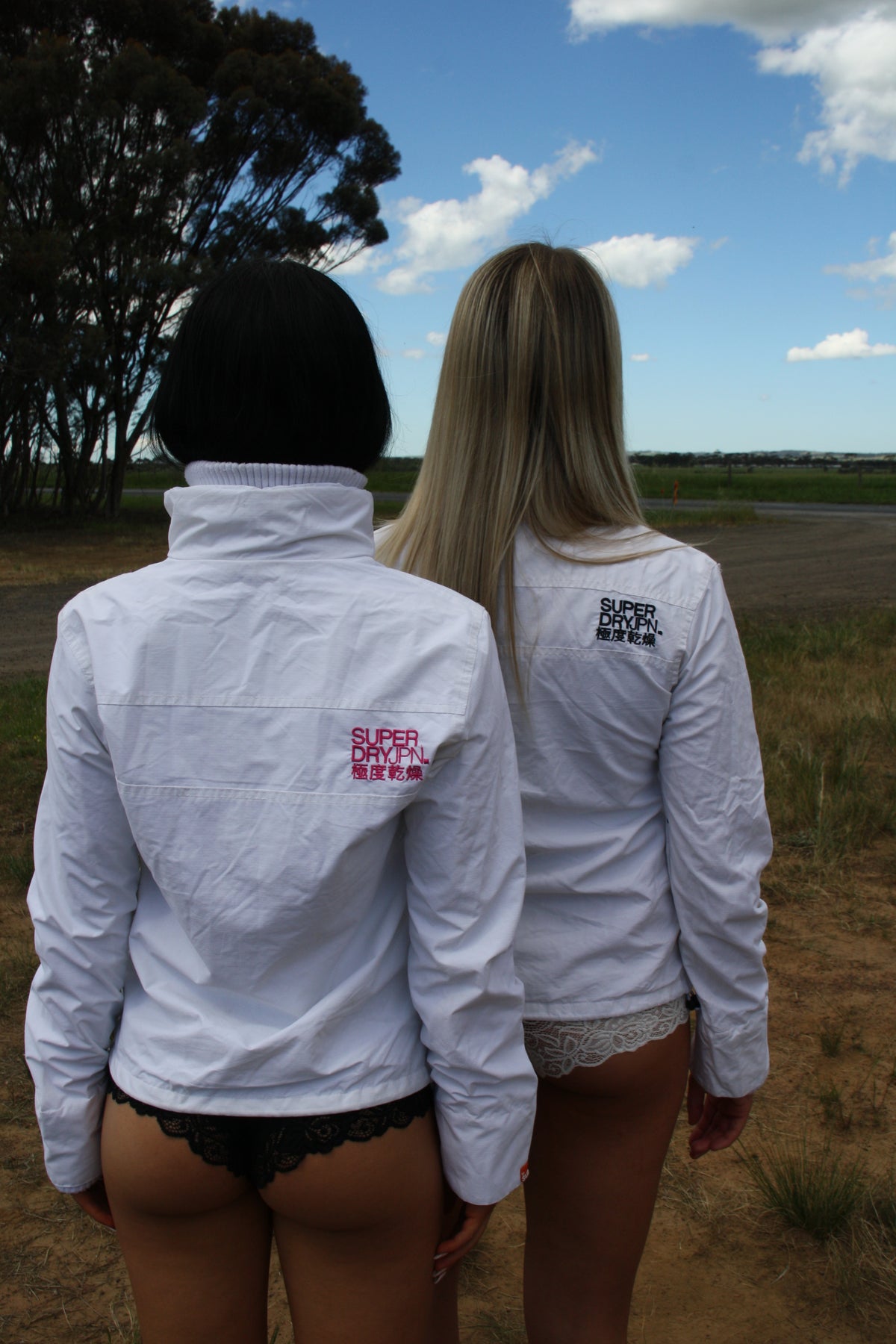 SUPERDRY white & pink track jacket ★ Size labelled medium