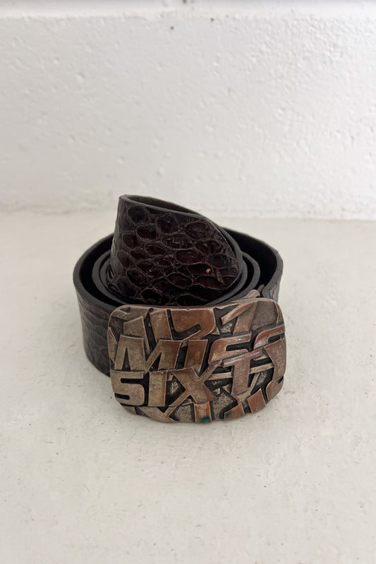 MISS SIXTY brown leather belt