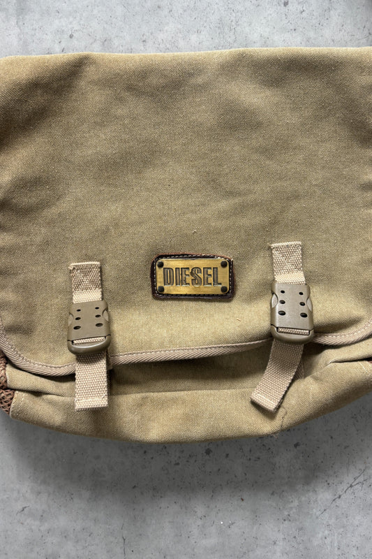 DIESEL khaki satchel bag ★