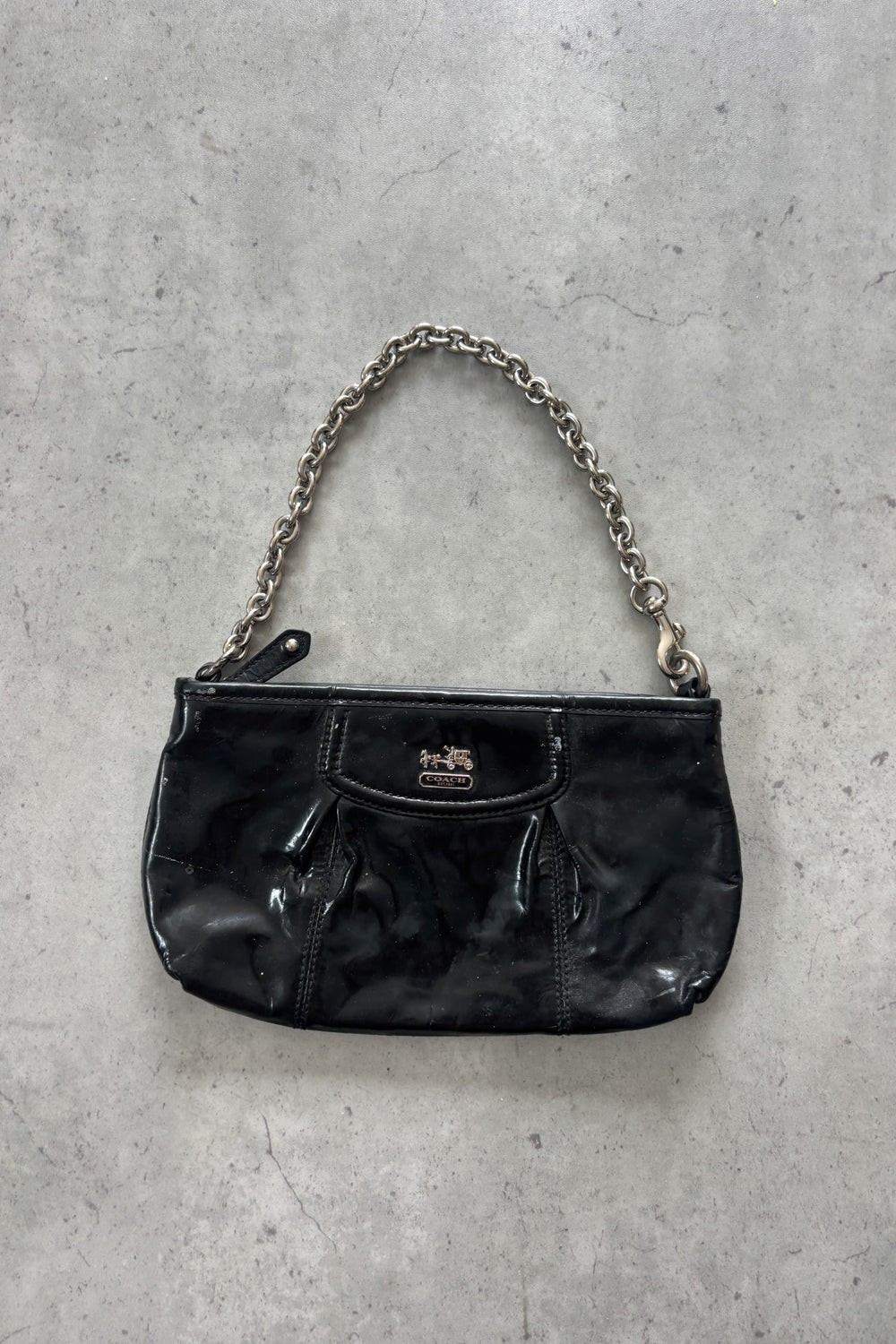 COACH black leather purse  ★