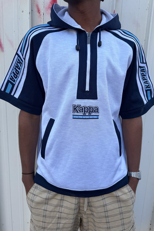 KAPPA blue quarter sleeve jacket ★ Size est medium