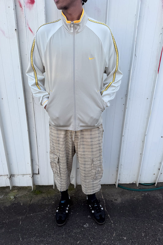 NIKE earl green + yellow track jacket ★ Size large