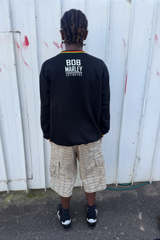 BOB MARLEY black crewneck ★ Size large