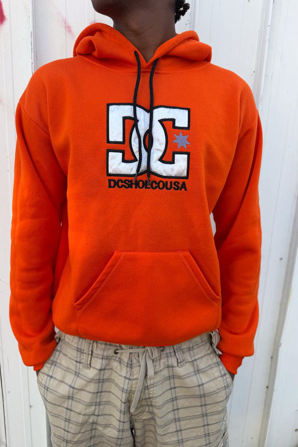 DC orange hoodie ★ Size labelled small