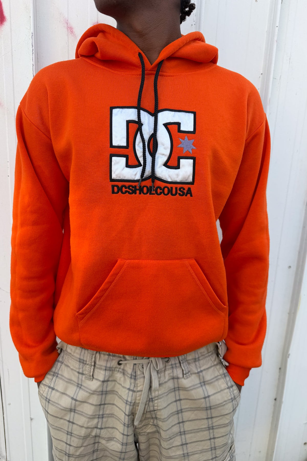 DC orange hoodie ★ Size labelled small