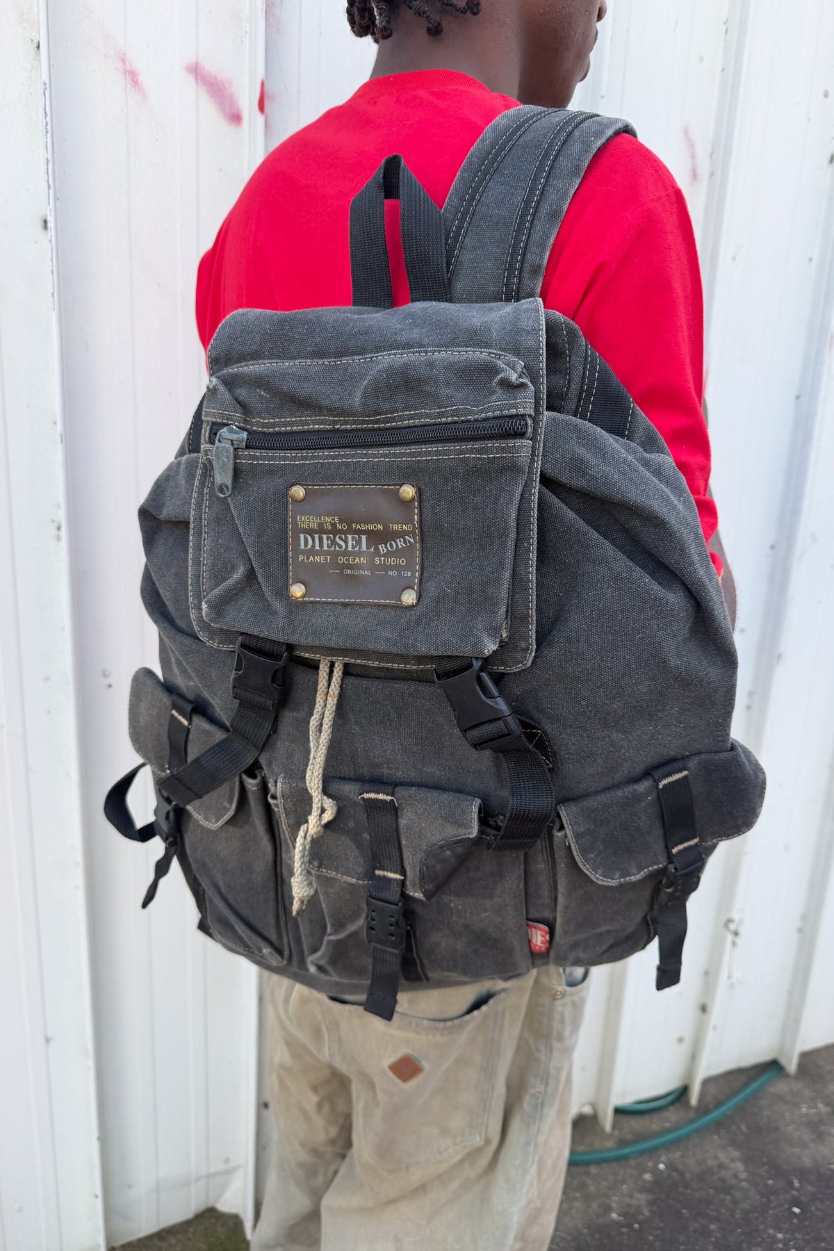DIESEL black festival backpack ★