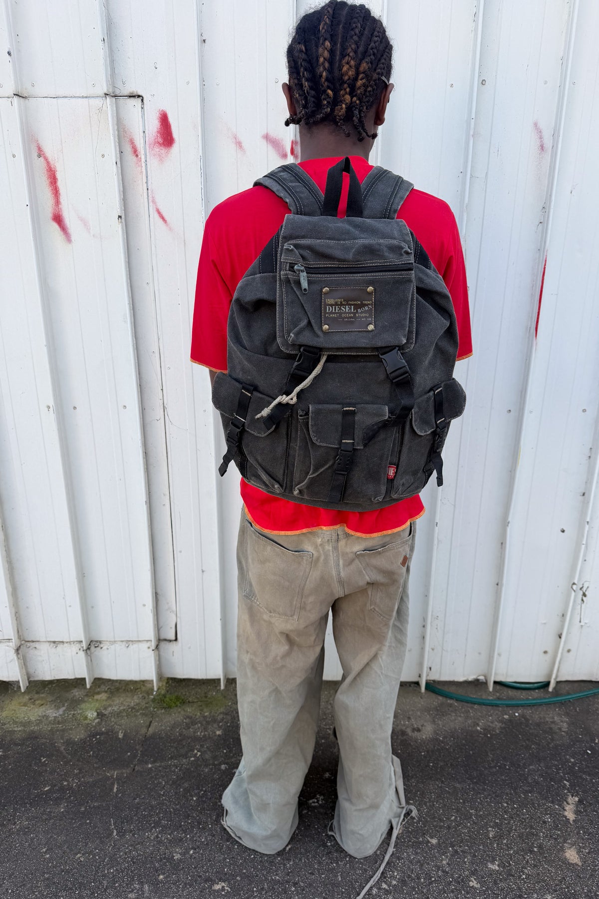 DIESEL black festival backpack ★