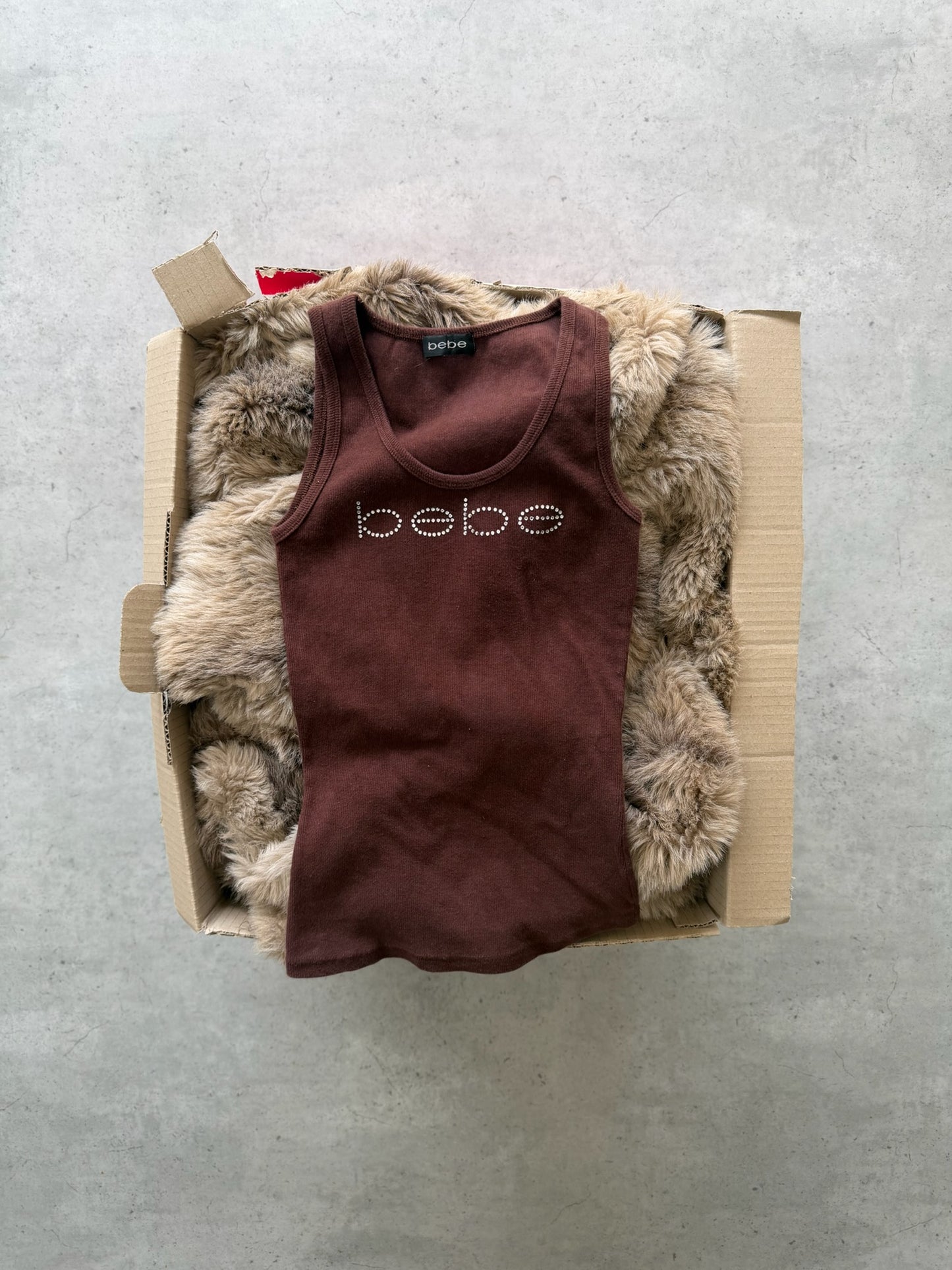 BEBE brown tank ★ Size est small
