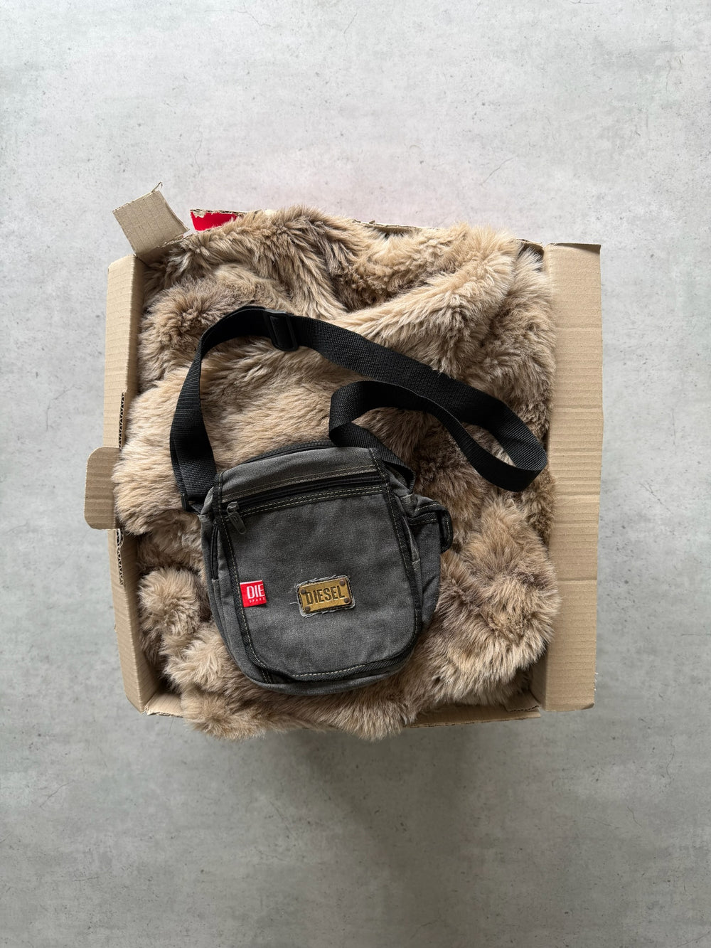 DIESEL black satchel bag ★