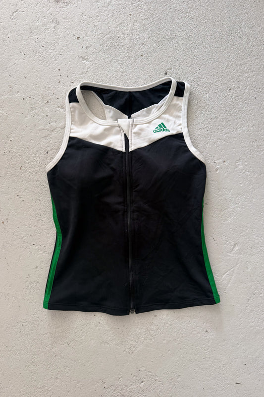 ADIDAS green & black sport tank ★ Size estimated small