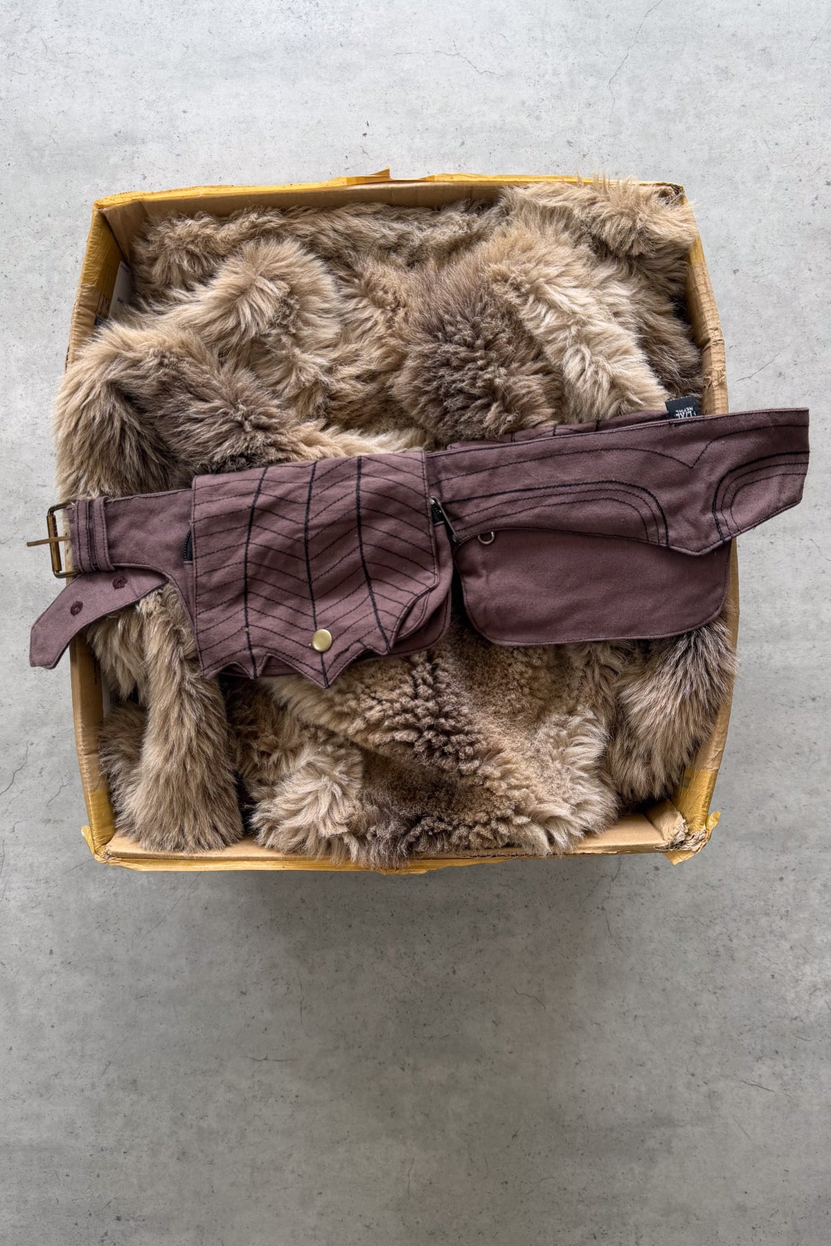 Brown festival belt bag ★
