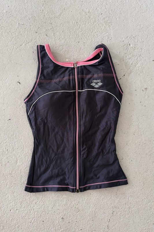 ARENA baby pink & grey sport tank ★ Size estimated small