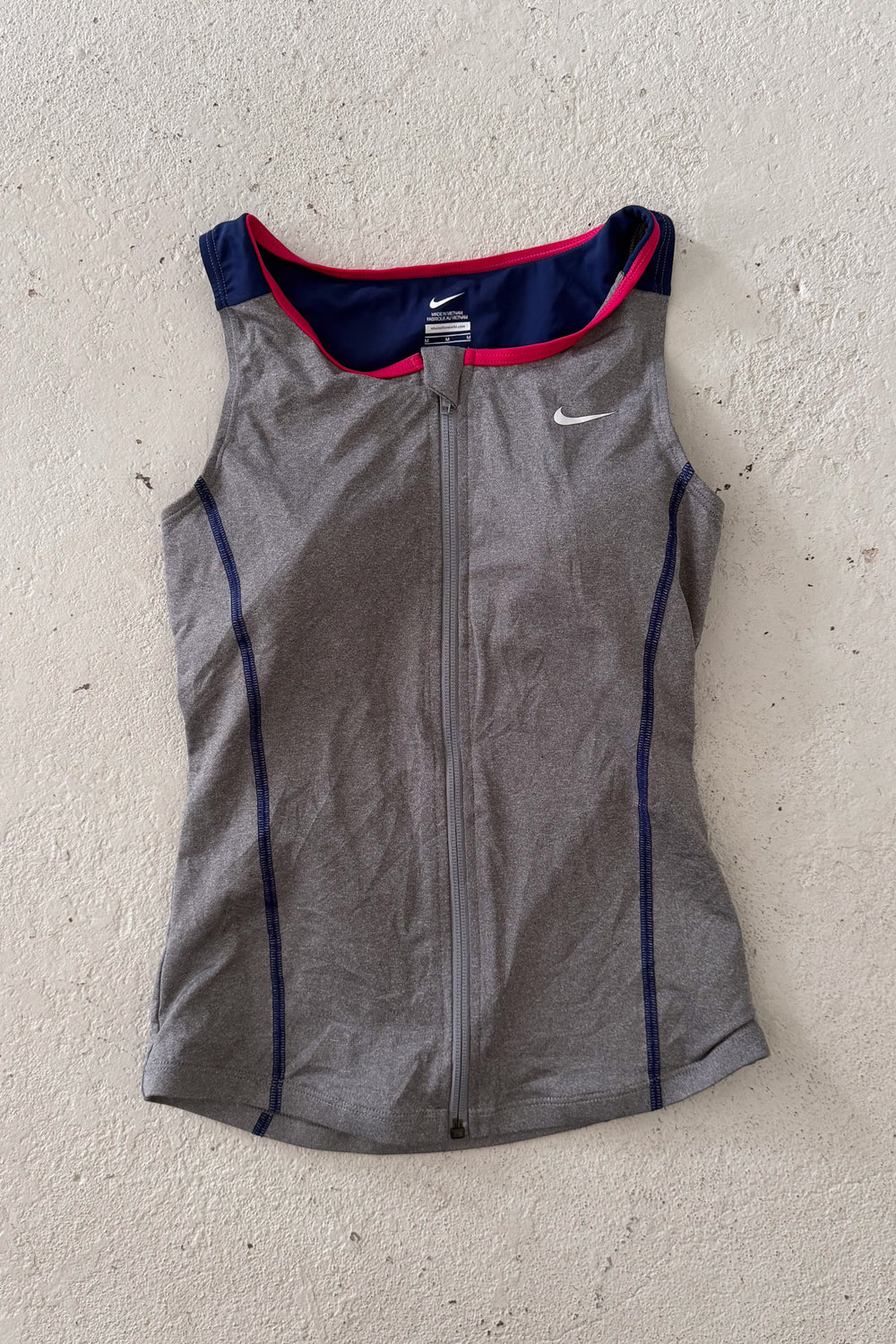 NIKE grey navy & pink sport tank ★ Size est medium