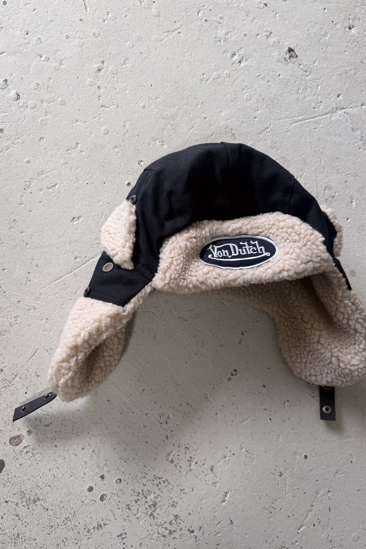 VON DUTCH BL black fluffy festival hat ★