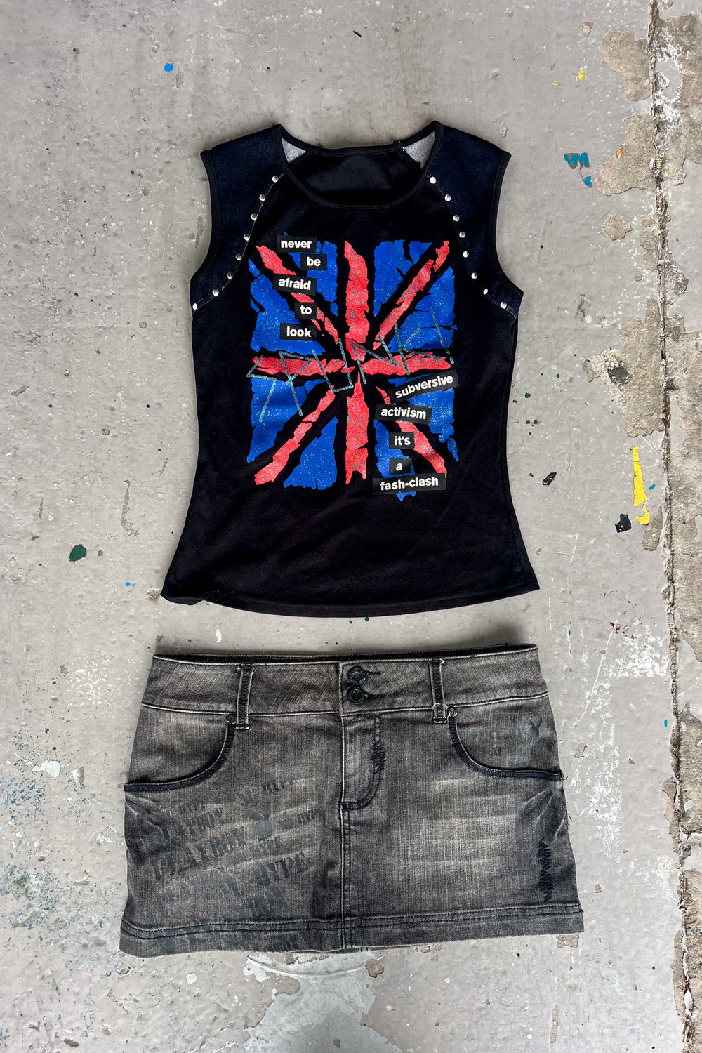 PLAYBOY black micro skirt
