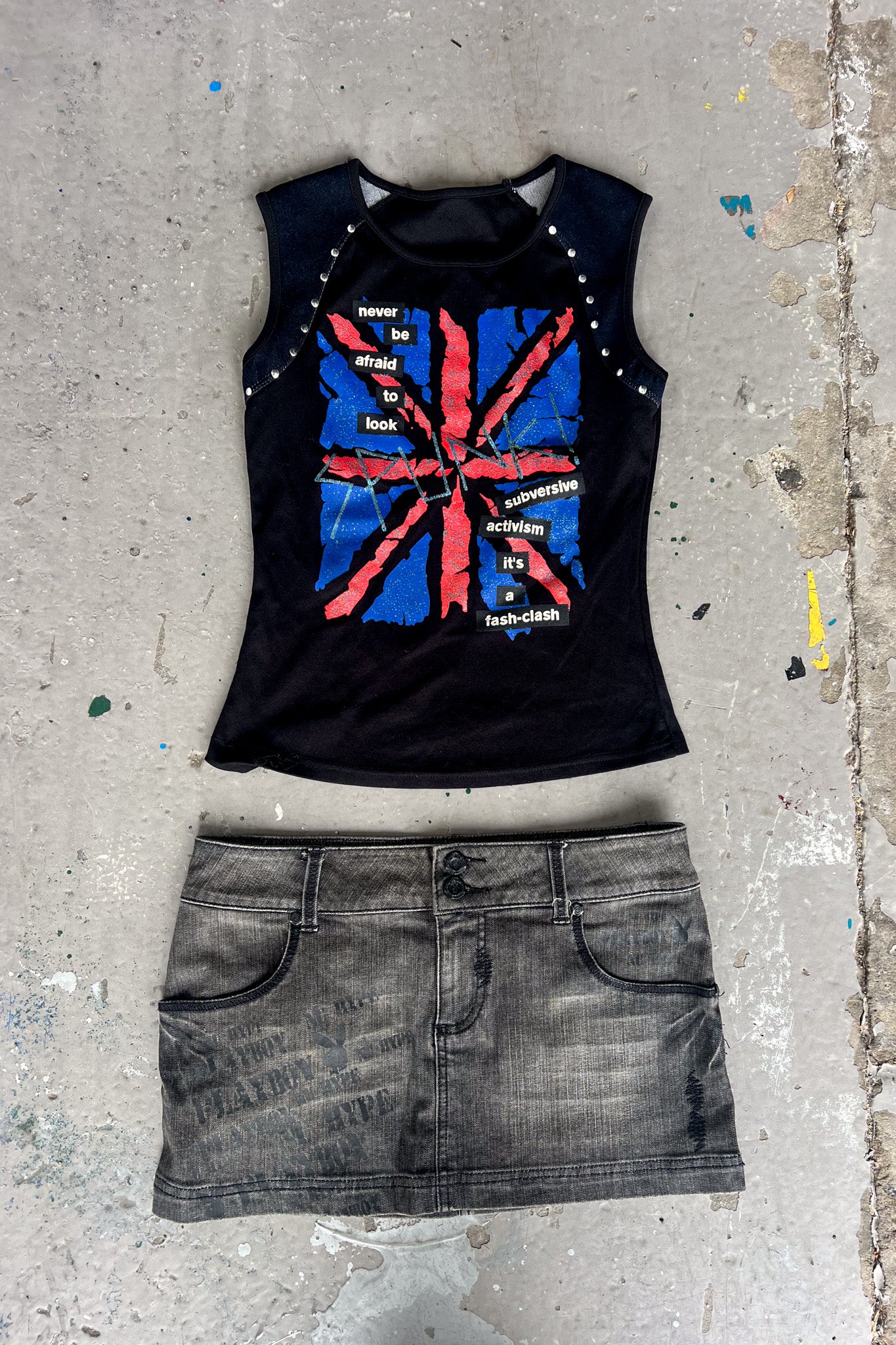 PLAYBOY black micro skirt