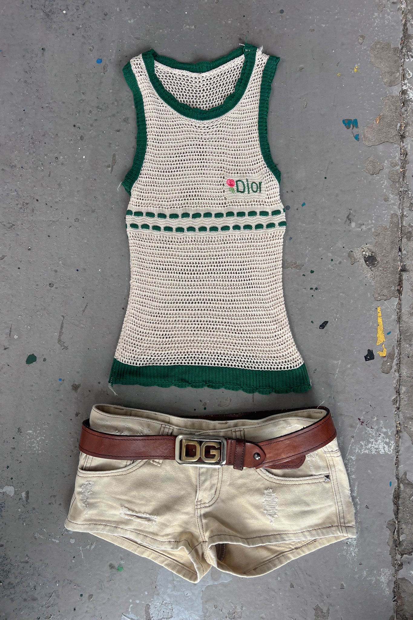Premium vintage biege micro shorts