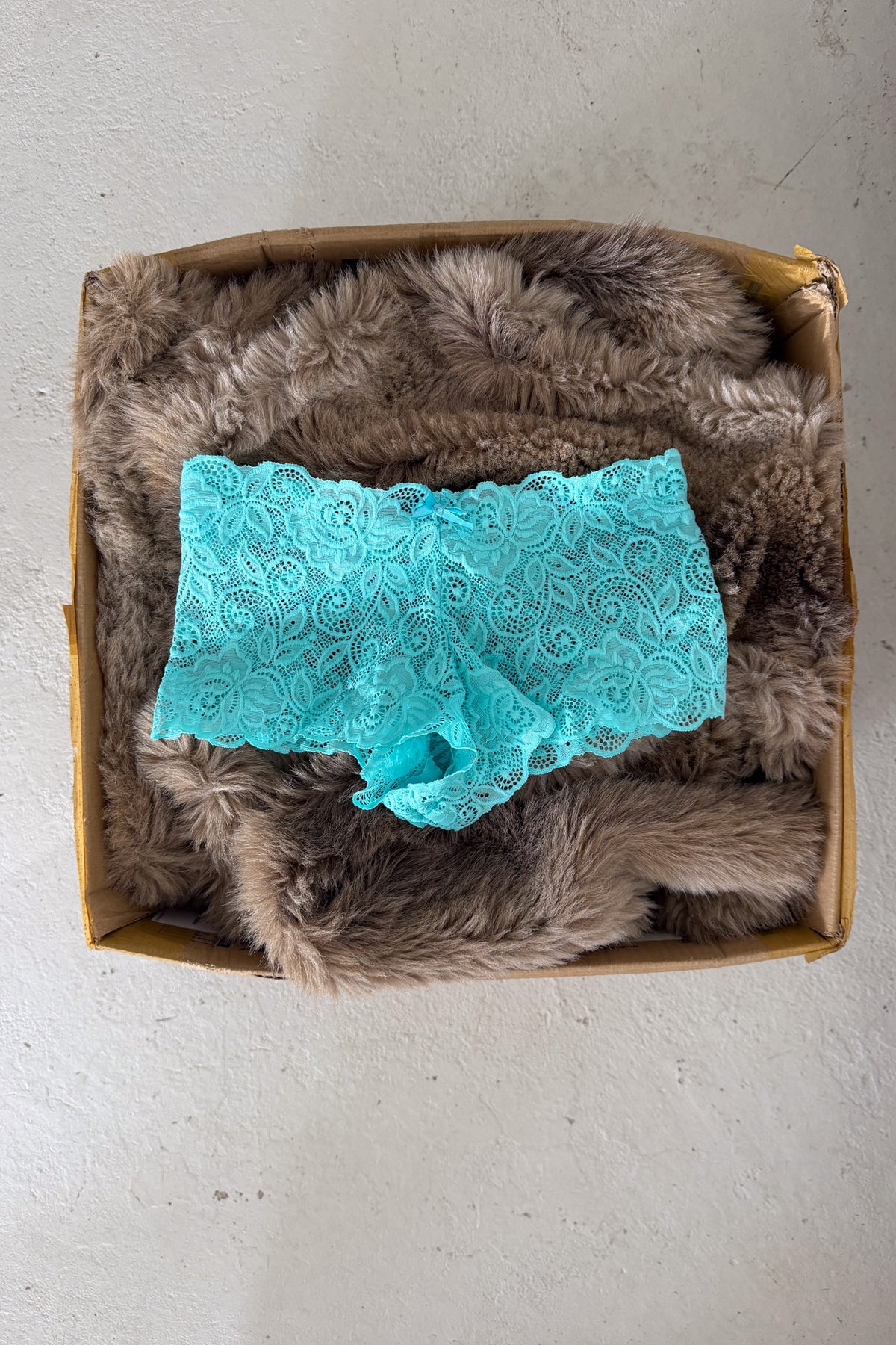 Tiffany blue festival lacey booty shorts ★ ONE SIZE