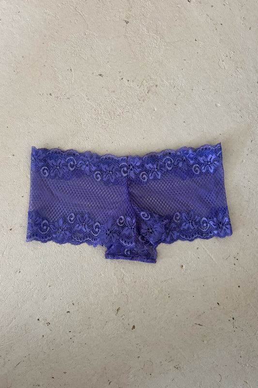 Purple lacy festival booty shorts ★ ONE SIZE