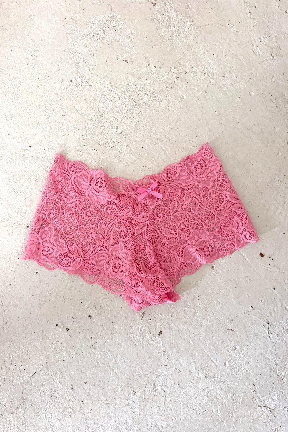 Pink lacy festival booty shorts ★ ONE SIZE