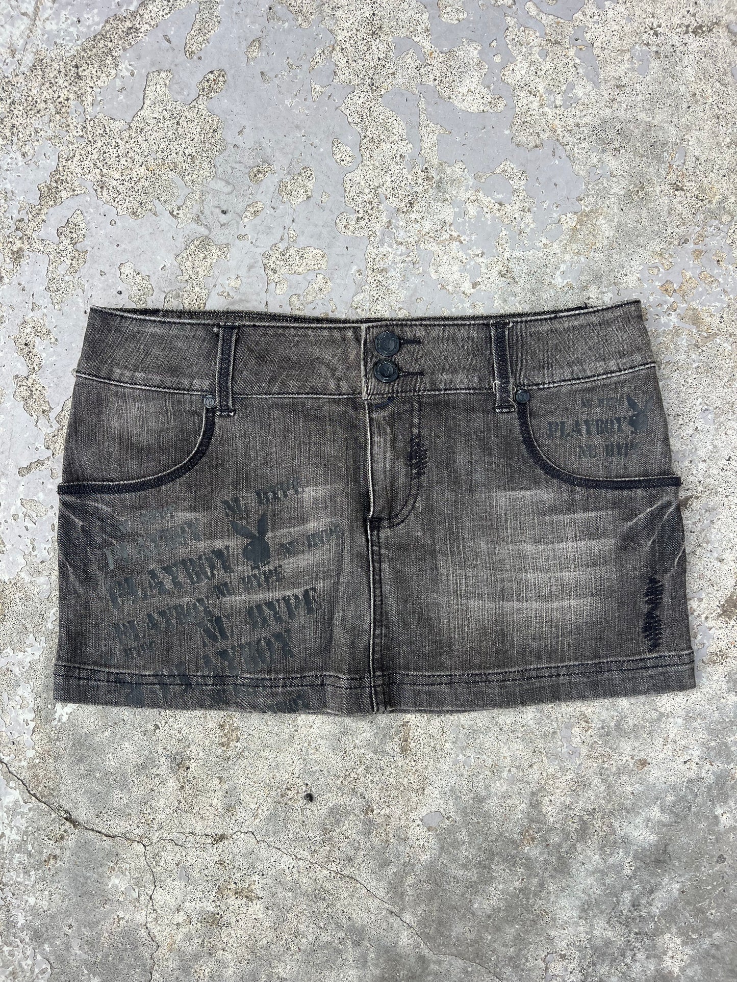 PLAYBOY black micro skirt