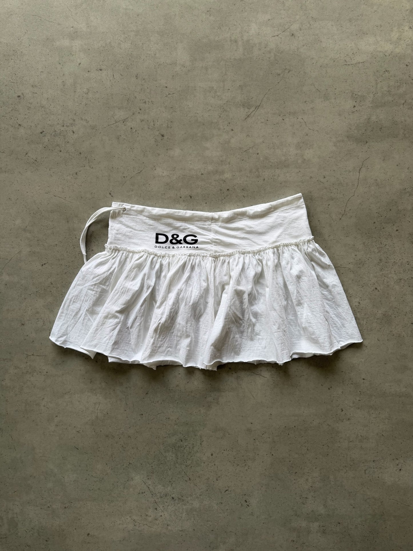 DOLCE & GABANNA white micro skirt ★ Size Est small