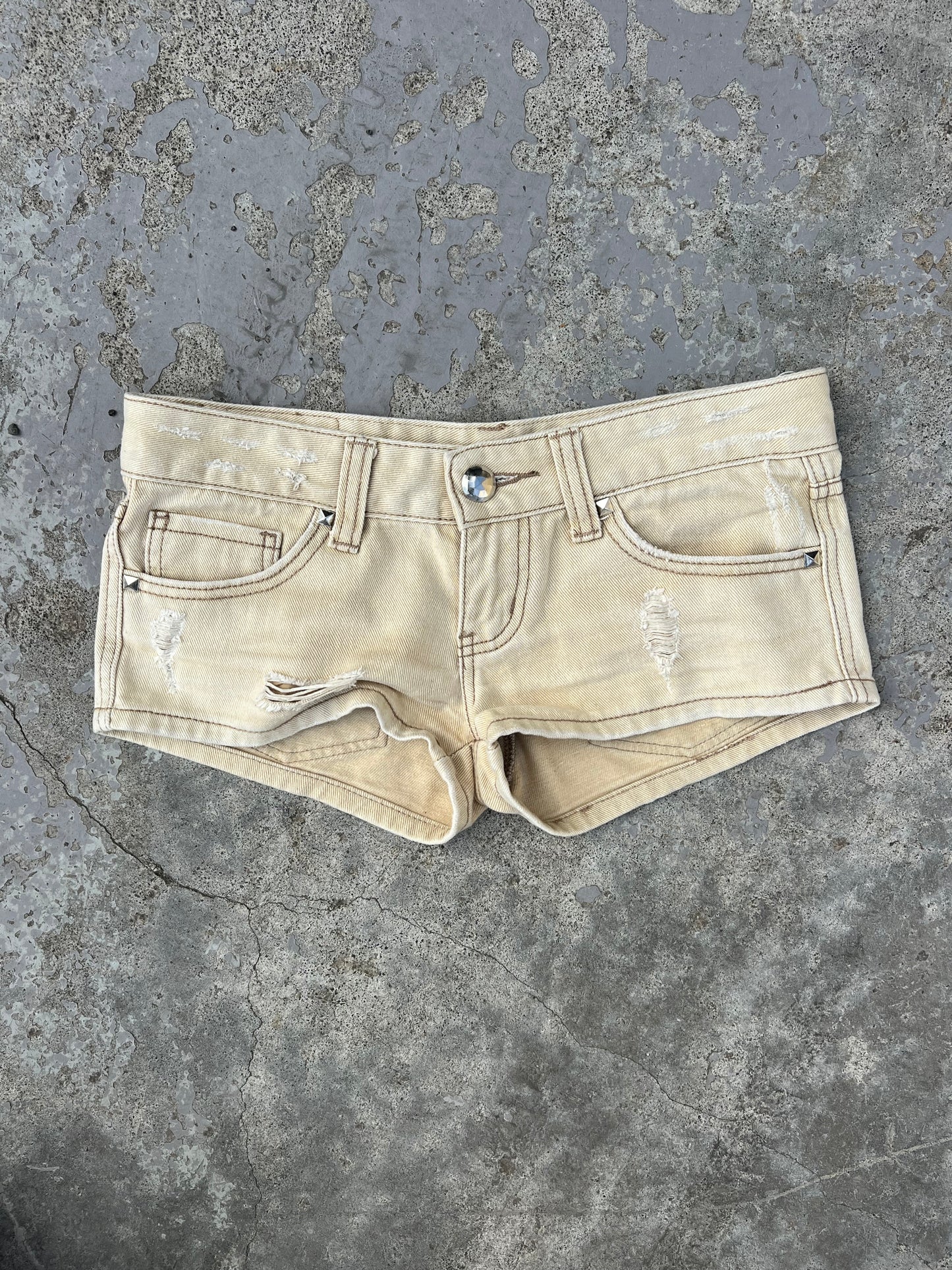 Premium vintage biege micro shorts