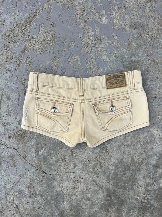 Premium vintage biege micro shorts