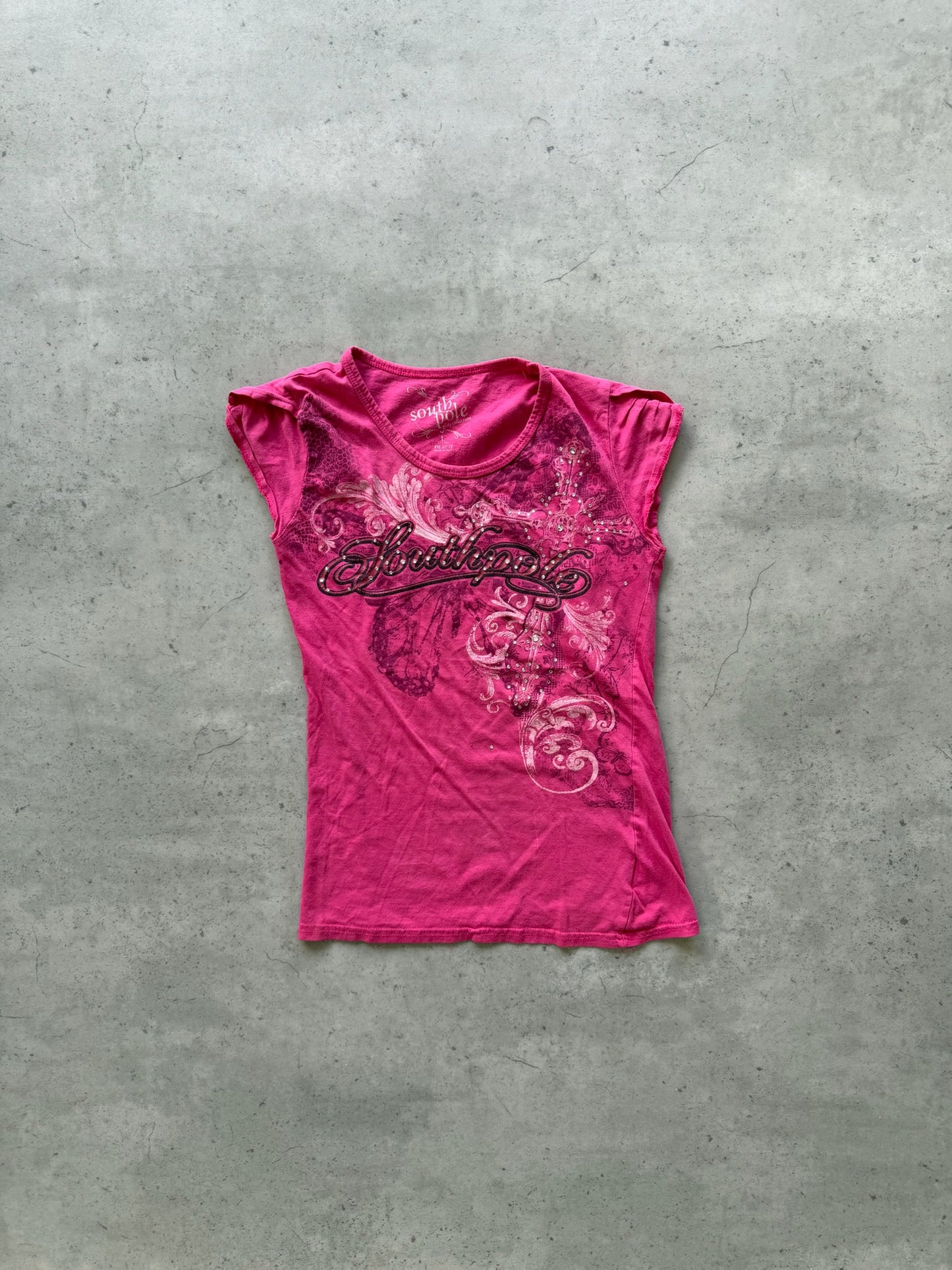 SOUTH POLE pink graphic top ★ Size est small