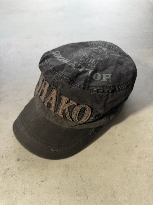 Graphic embroidered cadet hat ★