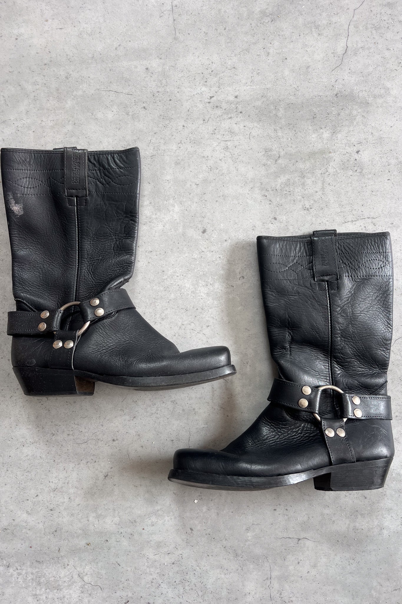 Black buckle cowboy boots ★ Size euro 39