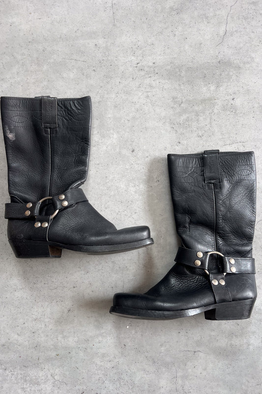 Black buckle cowboy boots ★ Size euro 39