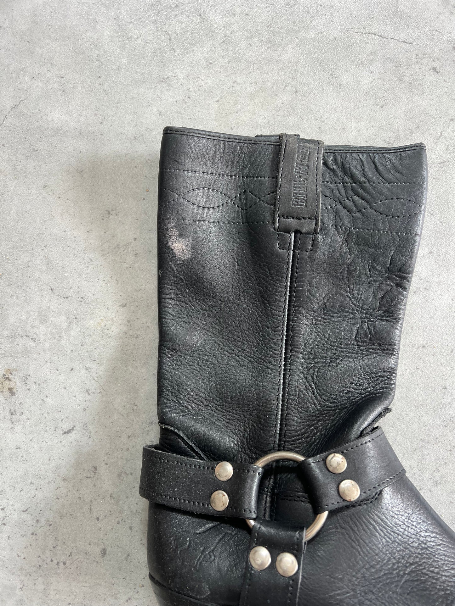 Black buckle cowboy boots ★ Size euro 39