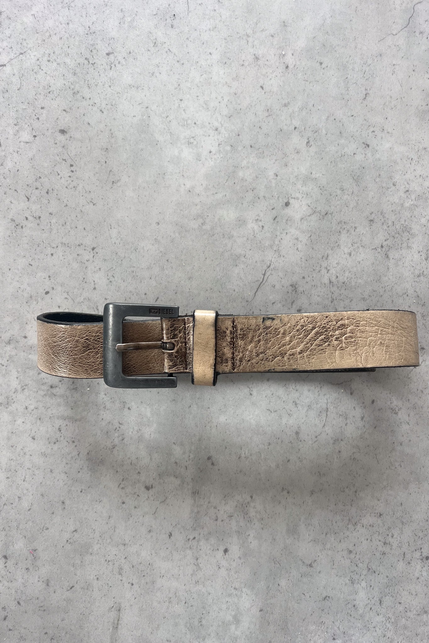 DIESEL leather belt - light brown ★ Size 30/32