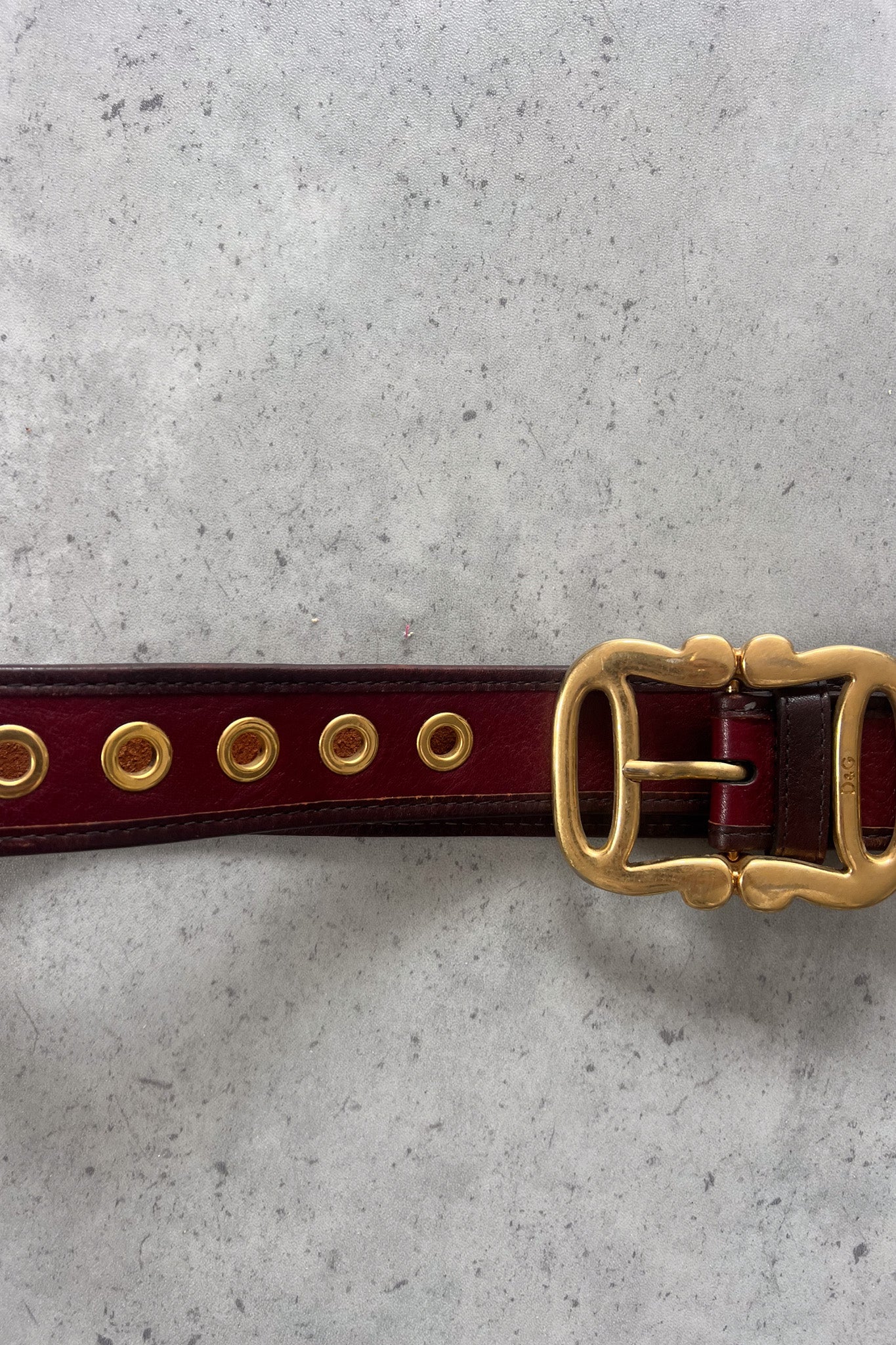 DOLCE AND GABBANA gold deatailing belt ★ 92cm