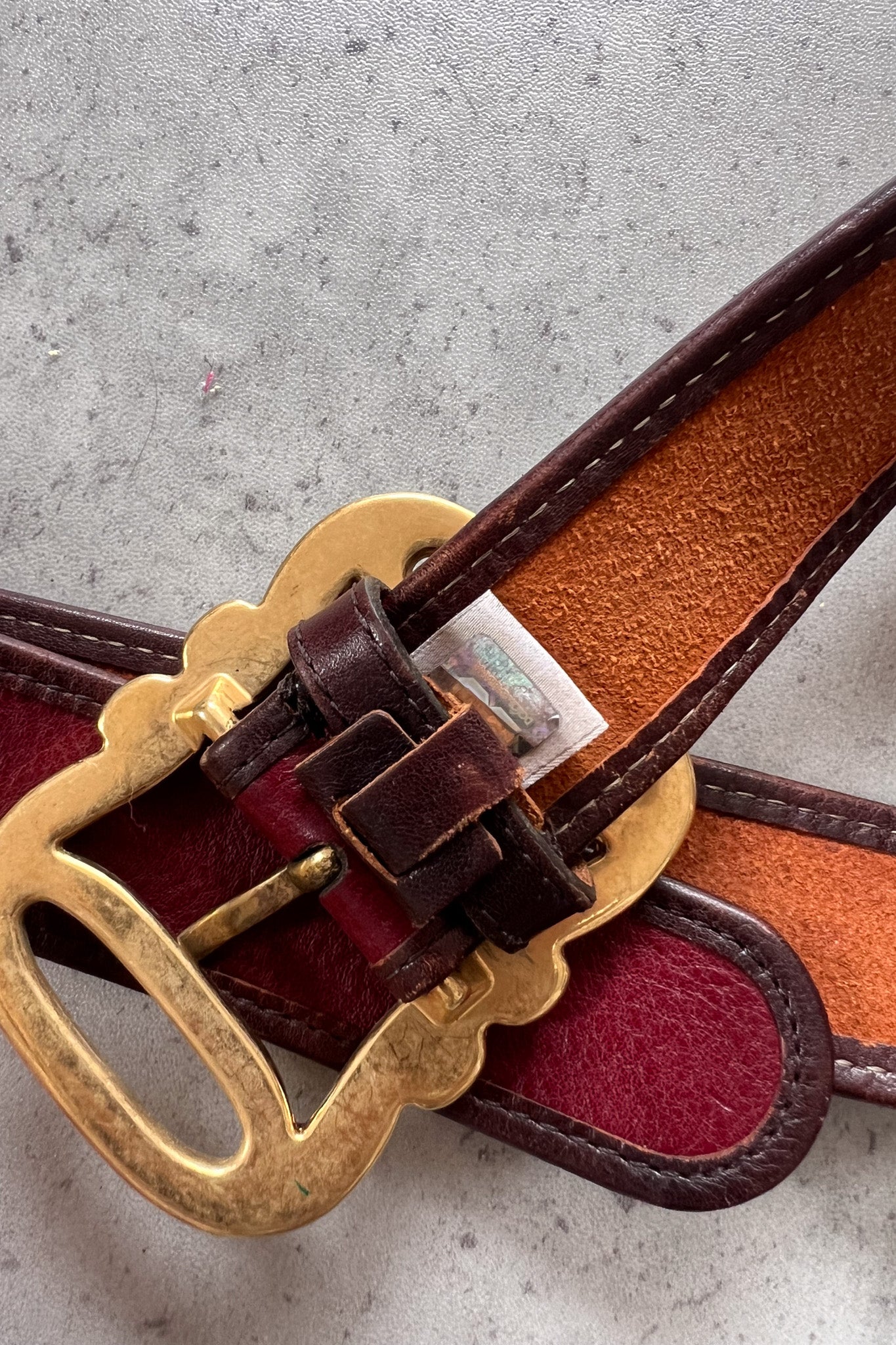 DOLCE AND GABBANA gold deatailing belt ★ 92cm