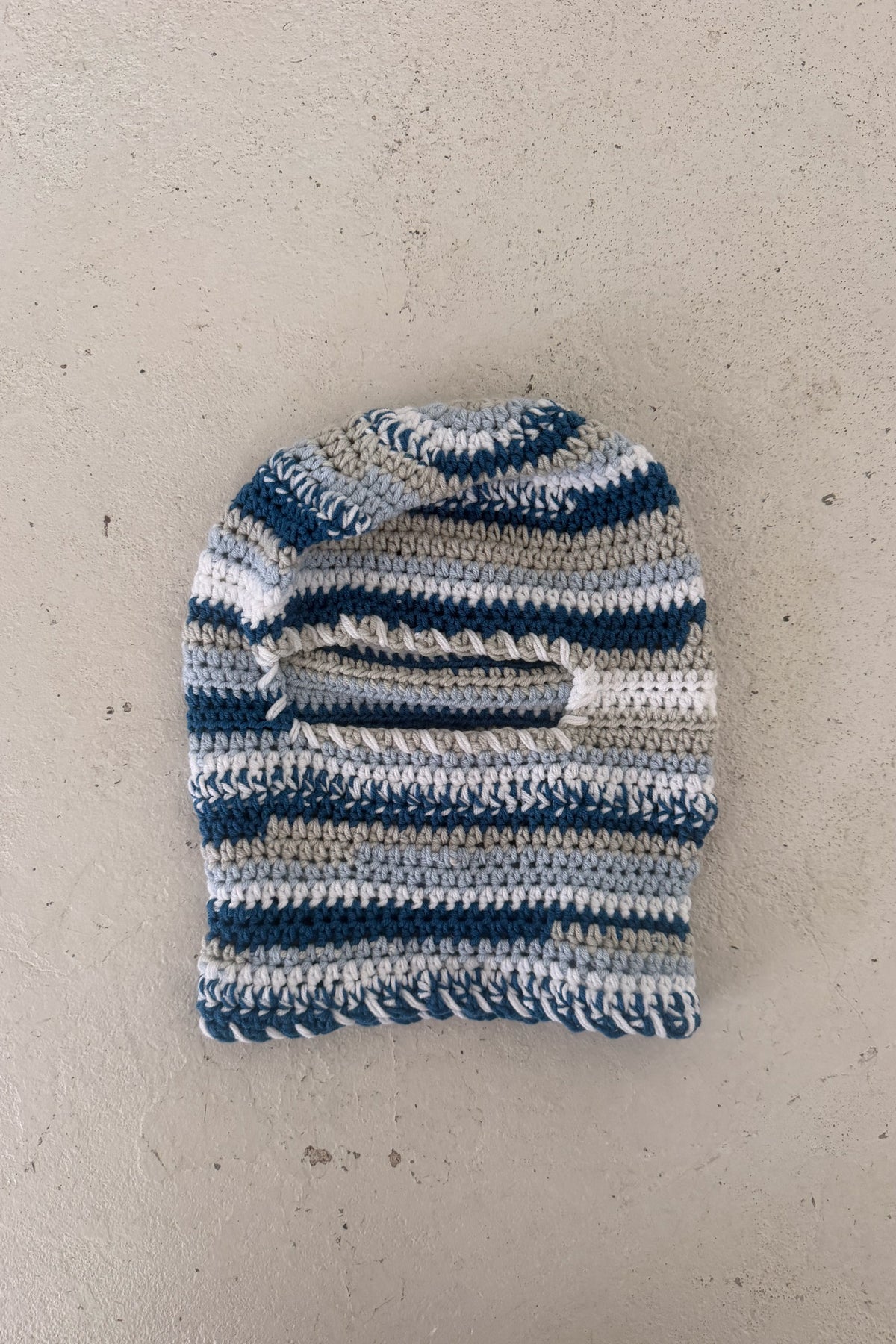 Handmade blue crotchet festival balaclava ★
